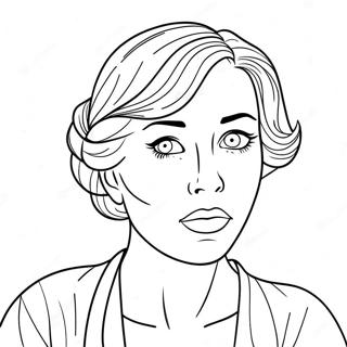 Emotionally Expressive Turning Red Coloring Page | Turning Red 塗色頁