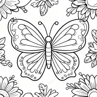 Vibrant Violet Butterfly Coloring Page | Violet 塗色頁