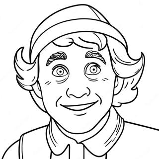 Buddy the Elf Coloring Page | Buddy the Elf 塗色頁