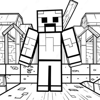 Minecraft Villager Coloring Page | Minecraft Villager 塗色頁