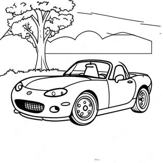 Miata Sports Car Coloring Page | Miata 塗色頁
