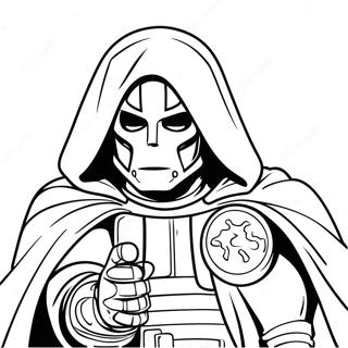 Dr Doom Coloring Page | Dr Doom 塗色頁