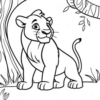 Lion King 2 Coloring Page | Lion King 2 塗色頁