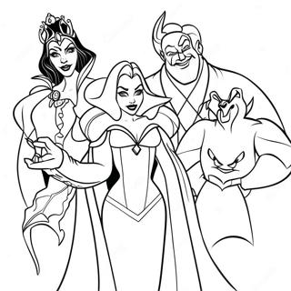 Disney Villains Coloring Page | Disney Villains 塗色頁