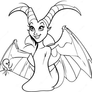 Maleficent in Dragon Form Coloring Page | Disney Villains 塗色頁