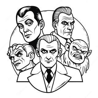 Universal Monsters Coloring Page | Universal Monsters 塗色頁