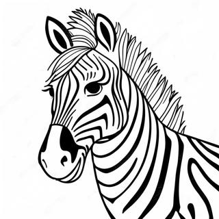 Zebra Stripes Coloring Page