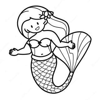 Mermaid Tail Coloring Page | Mermaid Tail 塗色頁
