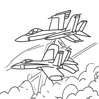 Blue Angels Coloring Page | Blue Angels 塗色頁
