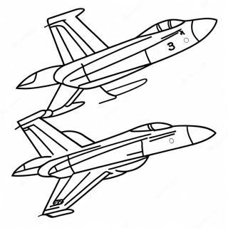 Blue Angels Jet in Flight Coloring Page | Blue Angels 塗色頁