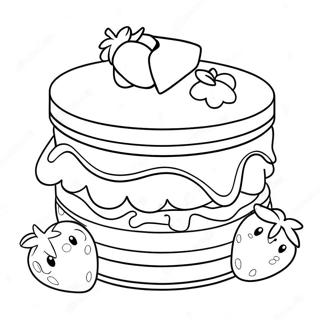 Cherry Jam Strawberry Shortcake Coloring Page