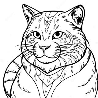 Wildcat Coloring Page | Wildcat 塗色頁