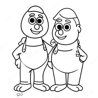 Burt and Ernie Coloring Page | Burt and Ernie 塗色頁
