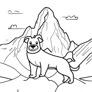 Adventurous Everest Skye Coloring Page | Everest Skye Everest Paw Patrol 塗色頁
