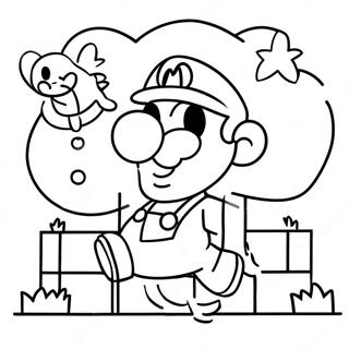 Super Mario Bros 3 Coloring Page | Super Mario Bros 3 塗色頁