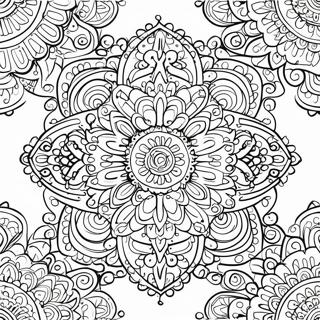 Symmetrical Mandala Coloring Page | Symmetrical 塗色頁