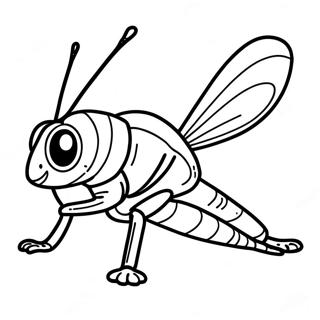 Grasshopper Coloring Page | Grasshopper 塗色頁