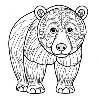 Brown Bear Coloring Page | Brown Bear 塗色頁