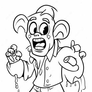 Zombified Disney Characters Coloring Page | Disney Zombies 塗色頁