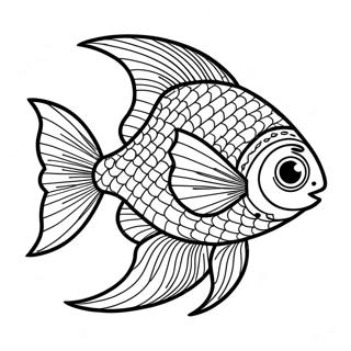 Realistic Fish Coloring Page | Realistic Fish for Adults 塗色頁
