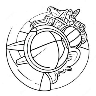 NBA Logo Coloring Page | NBA Logo 塗色頁