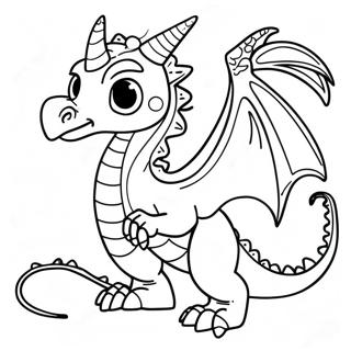 SandWing Dragon Coloring Page | SandWing Dragon 塗色頁