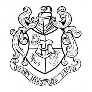 Harry Potter House Crest Coloring Page | Harry Potter House 塗色頁