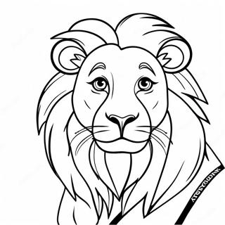 Gryffindor Brave Lion Coloring Page | Harry Potter House 塗色頁