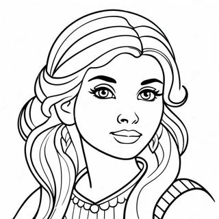 Beautiful Girl Coloring Page | Beautiful Girl 塗色頁