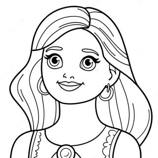 Barbie Skipper Fun Adventure Coloring Page | Barbie Skipper 塗色頁