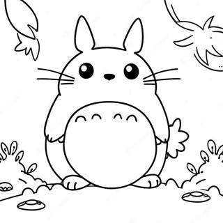 Totoro Coloring Page