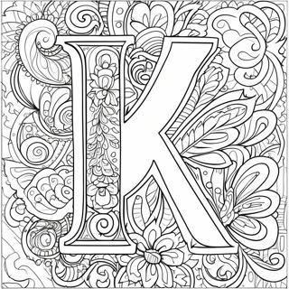 Letter K Coloring Page