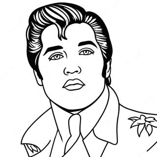 Elvis Presley Coloring Page | Elvis 塗色頁