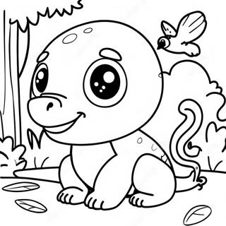 Rainforest Animals Coloring Page | Rainforest Animals 塗色頁