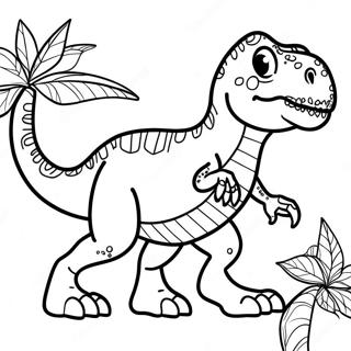 T-Rex Coloring Page | Trex 塗色頁
