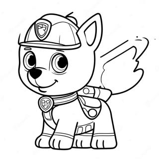 Paw Patrol Tracker Coloring Page | Paw Patrol Tracker 塗色頁