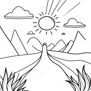 Colorful Journey of Healing Coloring Page | Addiction Recovery 塗色頁