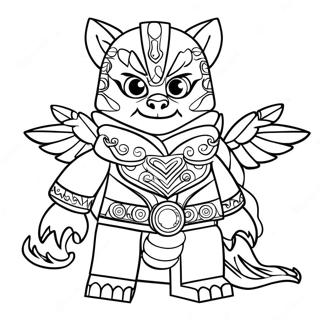 Lego Chima Characters Coloring Page | Lego Chima 塗色頁