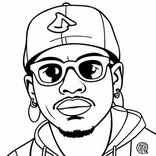 Rapper Coloring Page | Rapper 塗色頁