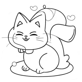 Charming Sprigatito Coloring Page