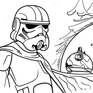 Realistic Star Wars Coloring Page | Realistic Star Wars 塗色頁