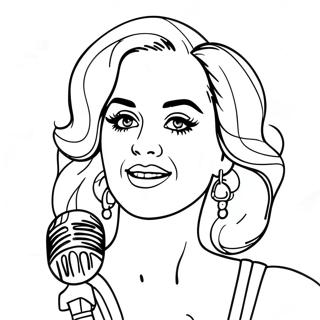 Katy Perry Coloring Page | Katy Perry 塗色頁