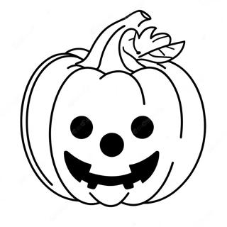 Cute Pumpkin Halloween Mask Template Coloring Page | Halloween Mask Template 塗色頁