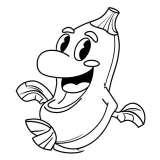 Funny Fortnite Banana Character Coloring Page | Fortnite Banana 塗色頁