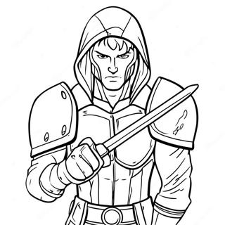 Technoblade Coloring Page | Technoblade 塗色頁