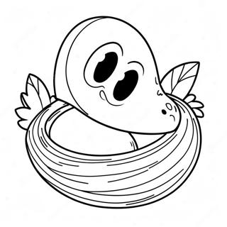 Dinosaur Egg Nest Coloring Page | Dinosaur Egg 塗色頁