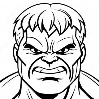 Hulk Face Coloring Page | Hulk Face 塗色頁