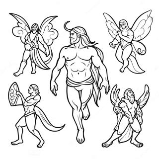 Magical Creatures Transfiguration Coloring Page | Transfiguration 塗色頁