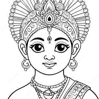 Krishna Coloring Page | Krishna 塗色頁