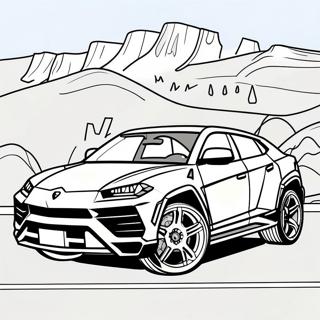 Lamborghini Urus Coloring Page | Lamborghini Urus 塗色頁